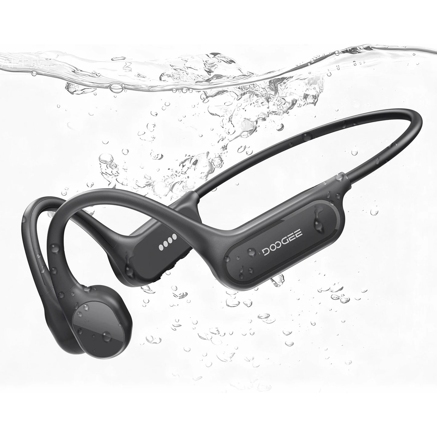 DOOGEE BoneBeat Swim Lite IP68 Waterproof Sports Bone Conduction Headphones Bluetooth 5.4+MP3 10 Hours Battery Life Headphones