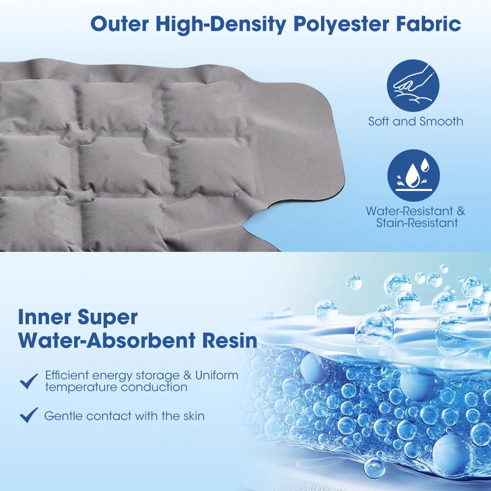 Reusable Big Ice Pack Cold Hot compress Self-Absorbing Water Back Pad for Leg Knee Arm Joint Muscle Post-Operative Nursing Care