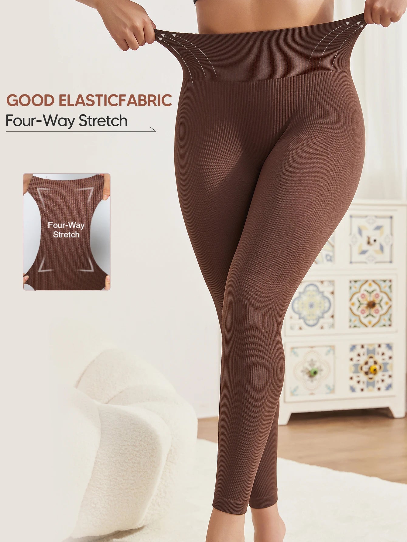 High Waisted Leggings for Women - Tummy Control Pants Non See Through Workout Soft Yoga Pants for Running