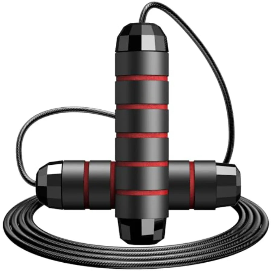 Jump Rope, Tangle-Free Rapid Speed Jump Rope with Ball Bearings for Men, Women and,Adjustable Steel Skipping Rope with Ergonomi