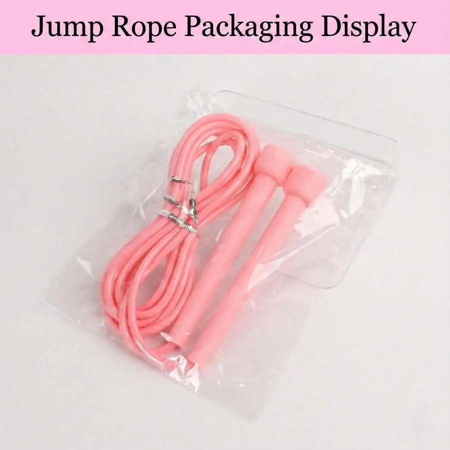 1 Pcs Adjustable Speed Jump Rope Tangle-Free Skipping Rope For Women Men And Student Fitness Cardio. Lightweight Pink PVC Exerci