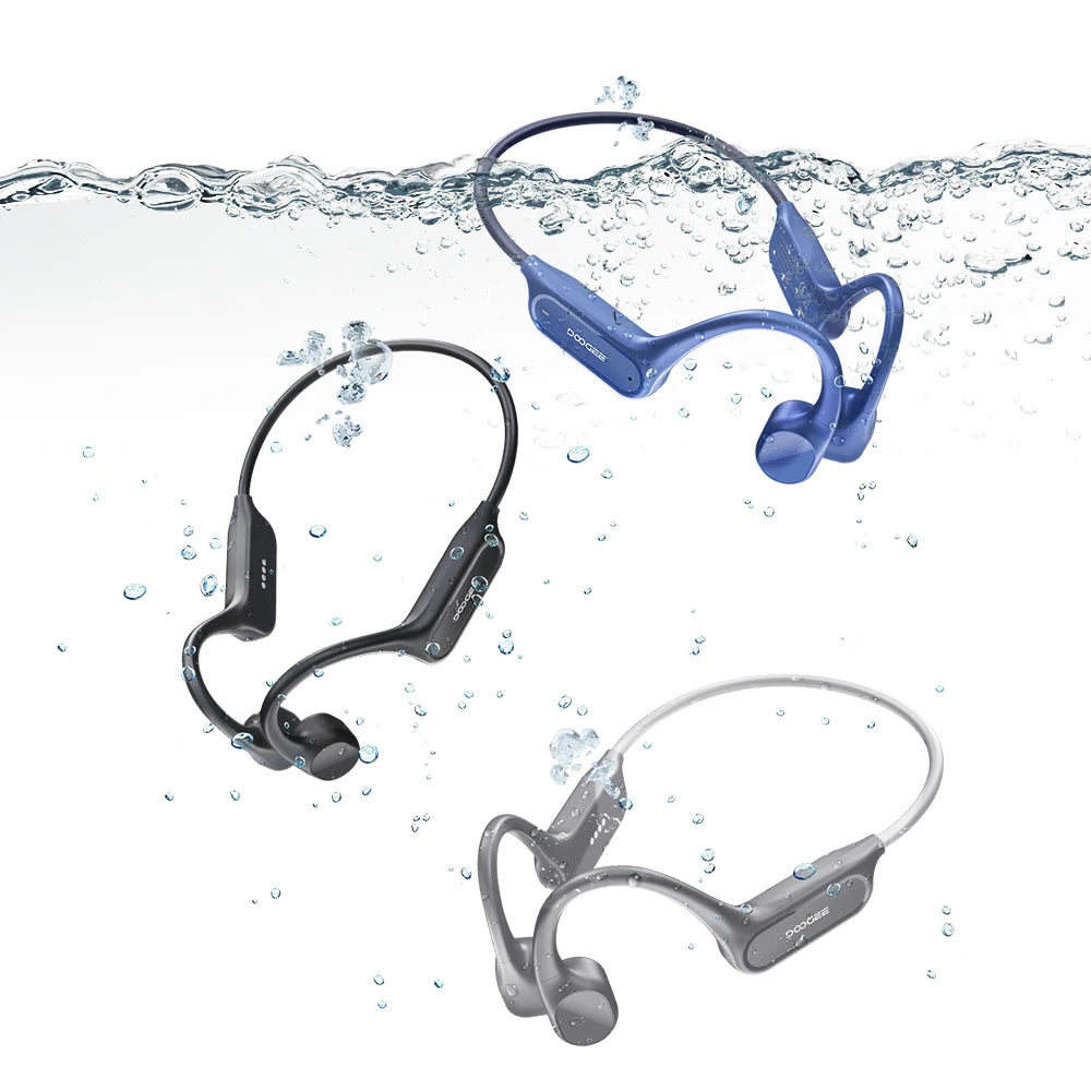 DOOGEE BoneBeat Swim Lite IP68 Waterproof Sports Bone Conduction Headphones Bluetooth 5.4+MP3 10 Hours Battery Life  Headphones