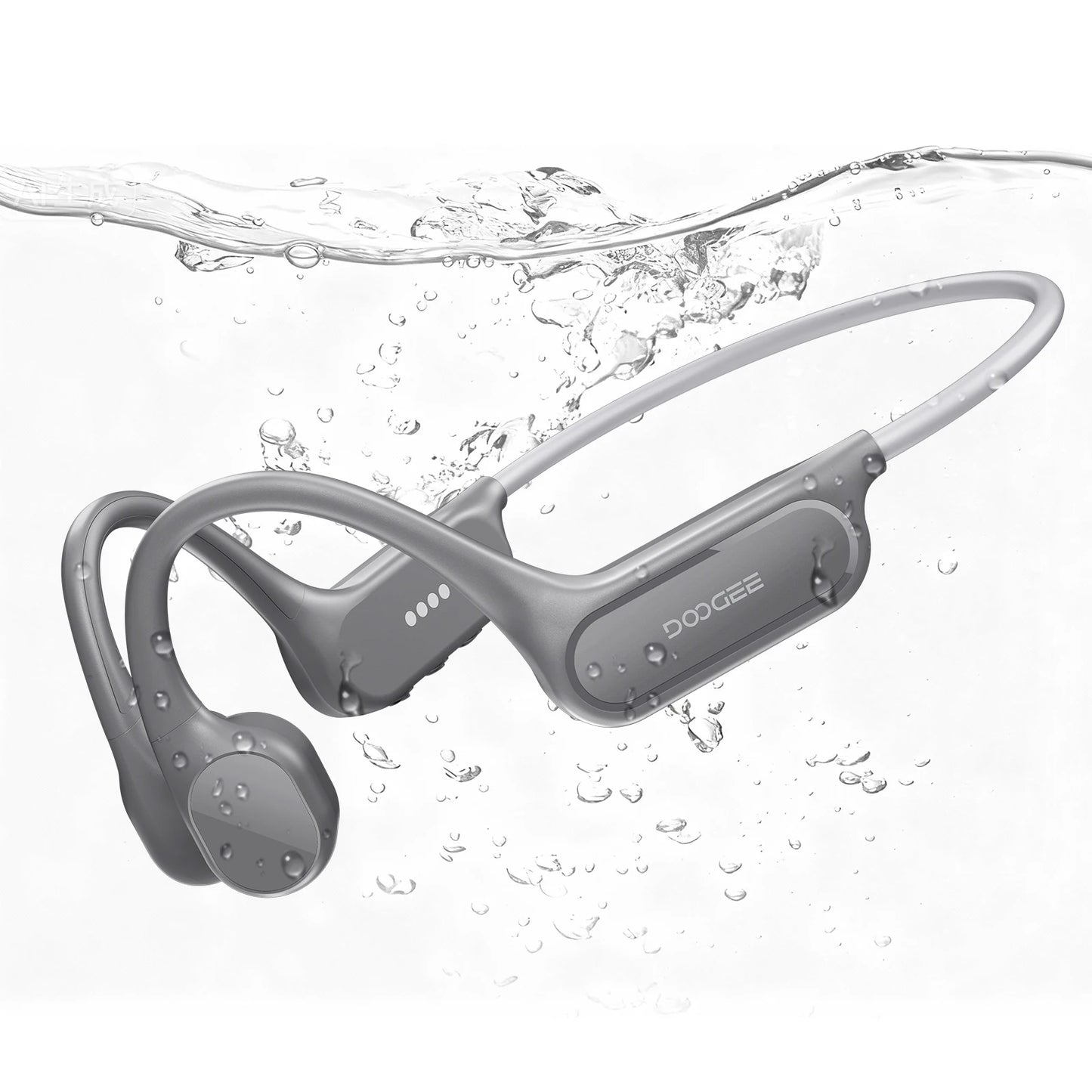 DOOGEE BoneBeat Swim Lite IP68 Waterproof Sports Bone Conduction Headphones Bluetooth 5.4+MP3 10 Hours Battery Life  Headphones
