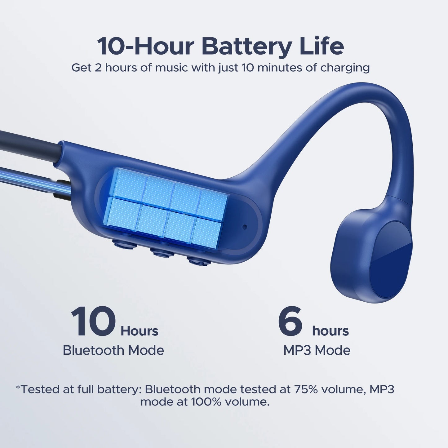 DOOGEE BoneBeat Swim Lite IP68 Waterproof Sports Bone Conduction Headphones Bluetooth 5.4+MP3 10 Hours Battery Life  Headphones