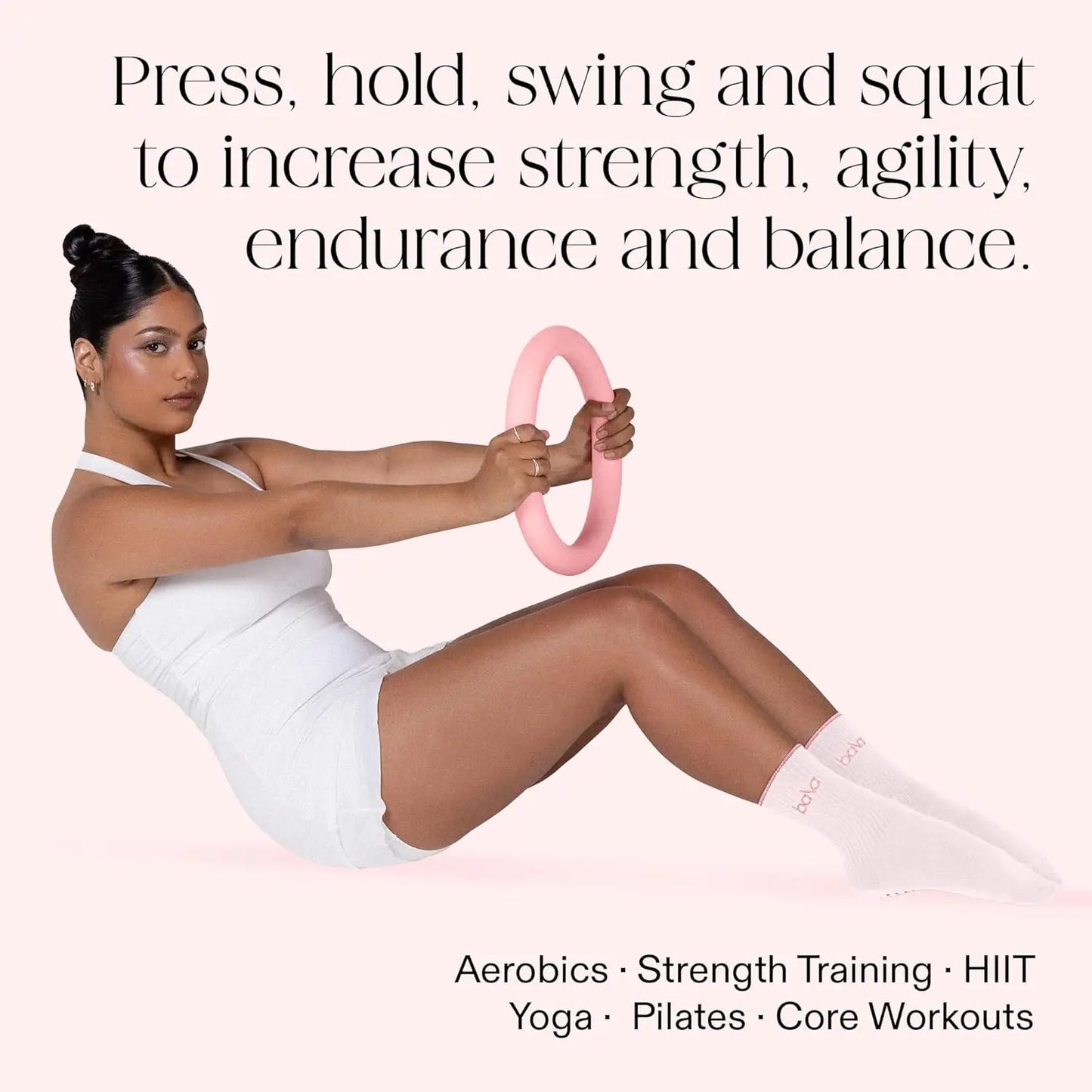 Full Body Home Gym Workout Bala Power Ring, No Color Mentioned, 2-in-1 Kettlebell & Dumbbell, 10lb