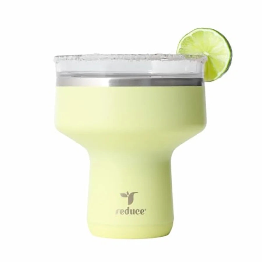 Saltini 16 oz Cocktail Tumbler - Insulated Margarita Tumbler with Lid - Keeps Drinks Cold for 10 Hours - 360 Sippable Martini G