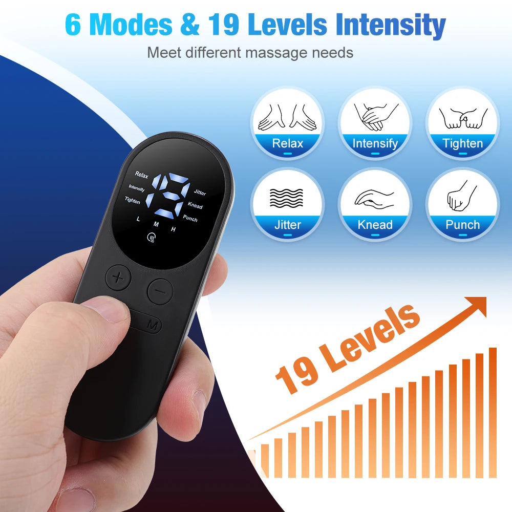 Electric Neck Massager EMS Muscle Massage Stimulator Low Frequency Instrument Back Cervical Calf Patches Pain Joints Mini Device