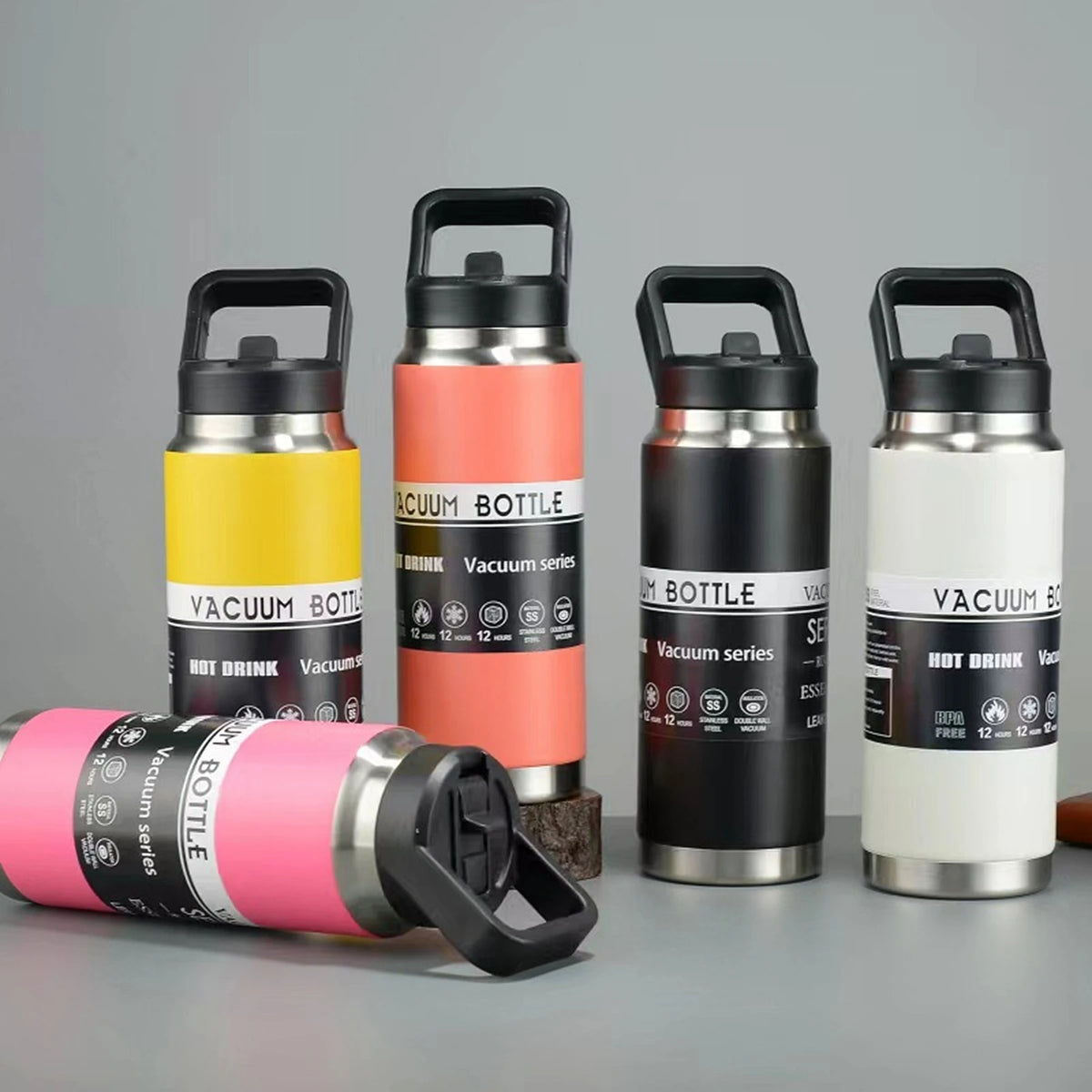 1 1100ml Thermos Cup, 800ml Portable Cup with Spout, 600ml Outdoor Cup, Household Cup, Office Cup, Multifunctional Thermos Cup, Gift Cup, Large Capacity Thermos Cup, Water Bottle