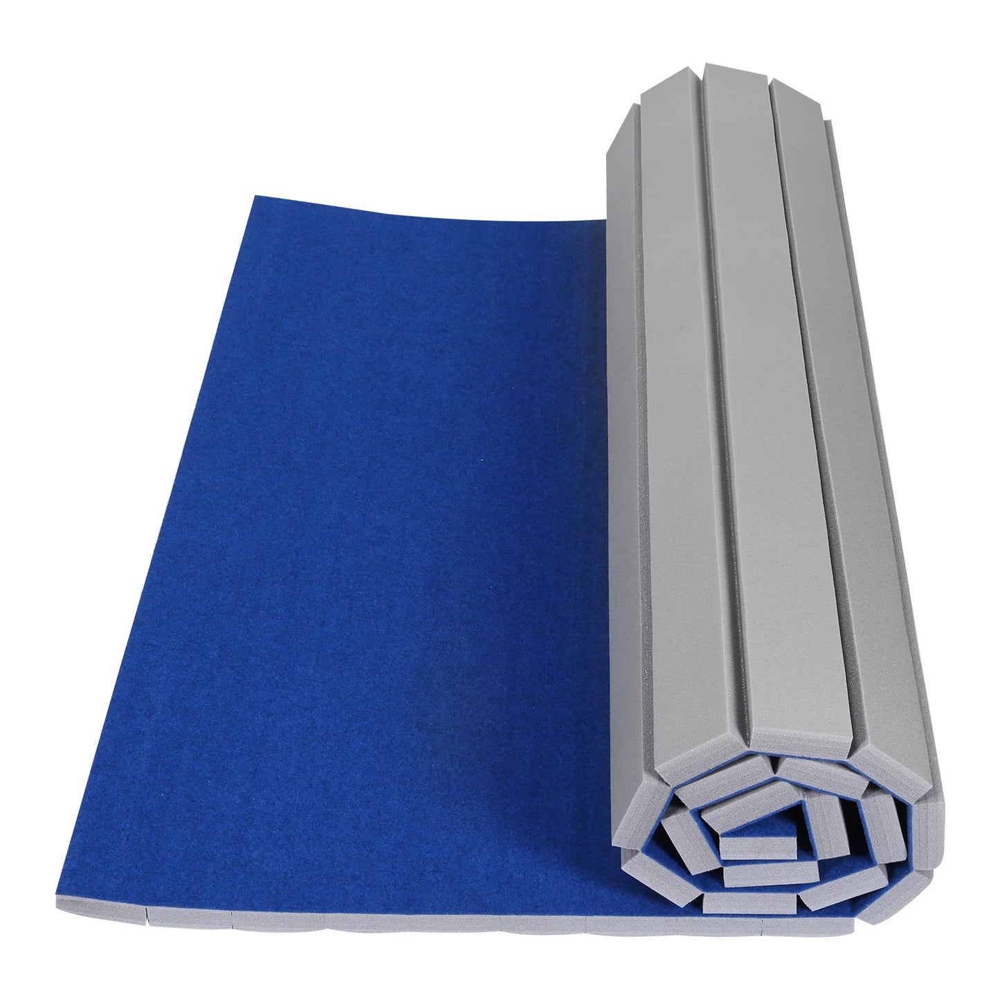 Folding Gymnastics Mat 118.11x70.87x1.57in Roll-Up Carpet Training Floor with Grippy Surface for Pilates Fitness Stretching Yoga