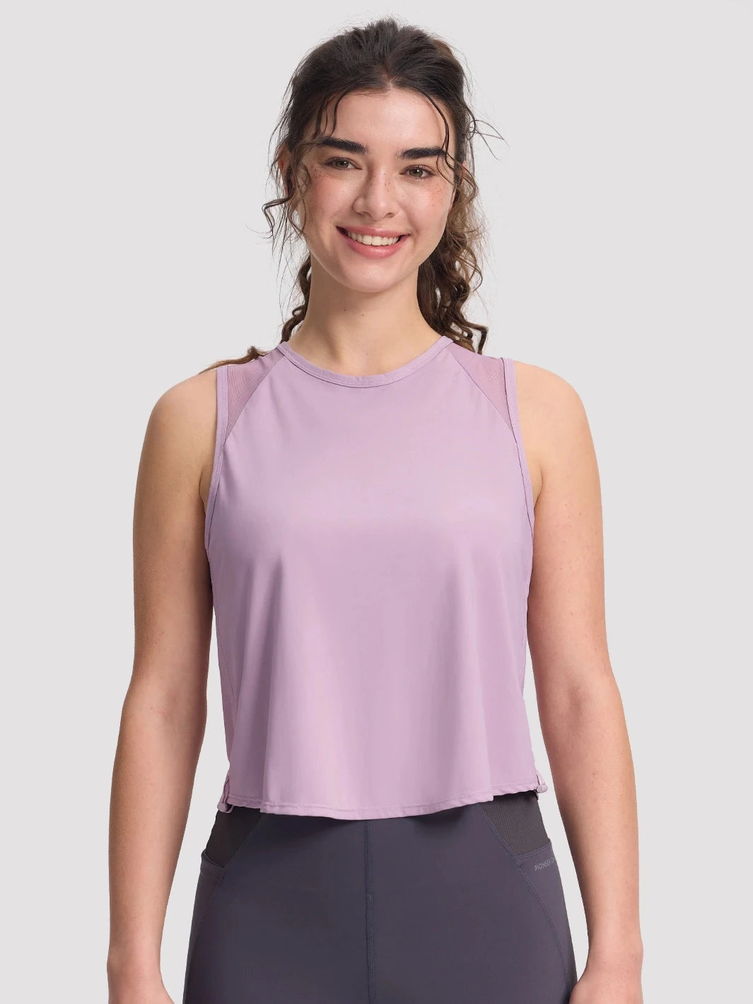 Pioneer Camp Women's Workout Tank Tops Hiking Cooling Vest Mesh Panel Loose Fit Muscle Sleeveless Yoga Running Shirts  Quick Dry