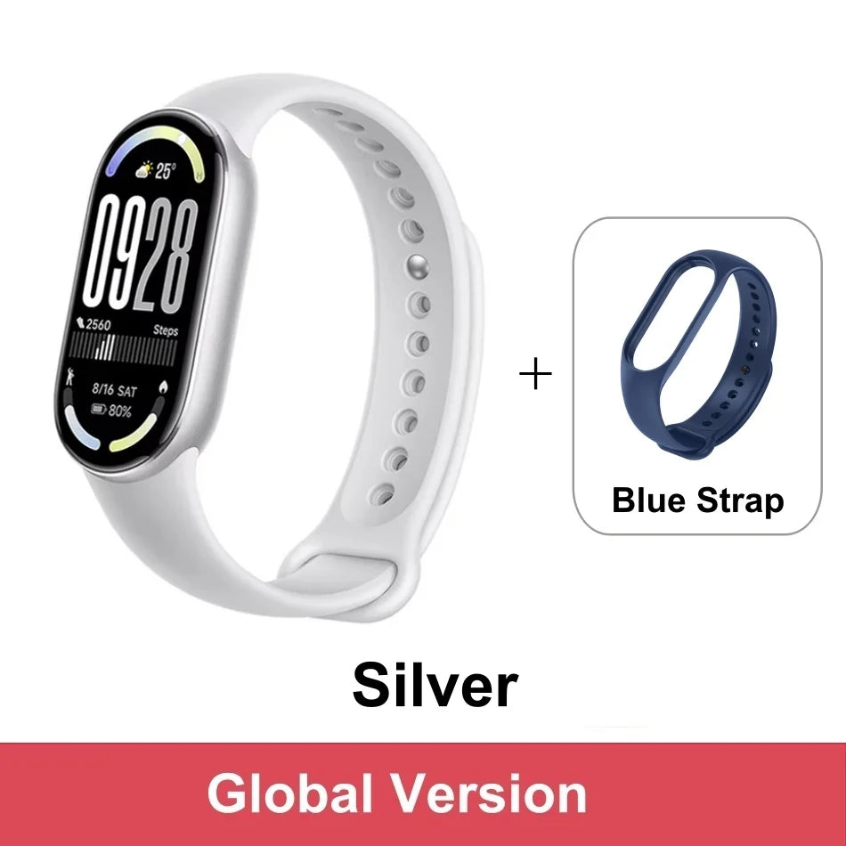 Global Version Xiaomi Smart Band 10 1.72" AMOLED Display 21-day Battery 150+ Sports Modes Heart Rate Broadcast Smart Watch 5ATM