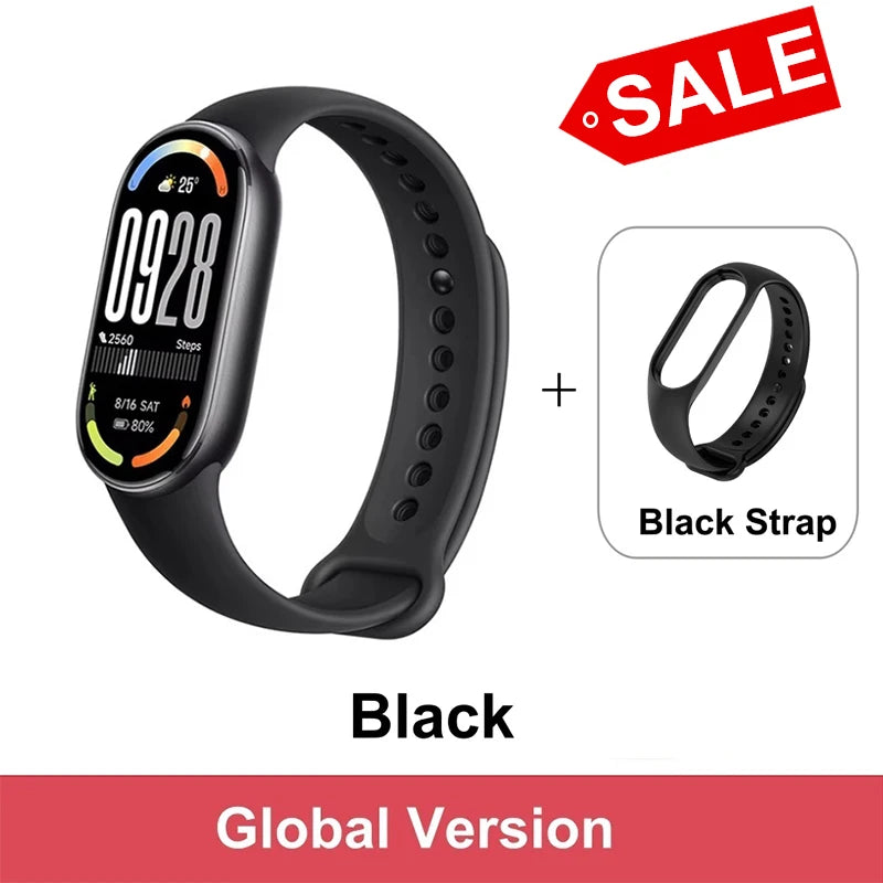 Global Version Xiaomi Smart Band 10 1.72" AMOLED Display 21-day Battery 150+ Sports Modes Heart Rate Broadcast Smart Watch 5ATM