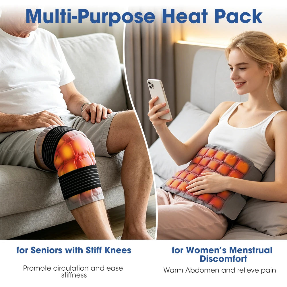 Reusable Big Ice Pack Cold Hot compress Self-Absorbing Water Back Pad for Leg Knee Arm Joint Muscle Post-Operative Nursing Care