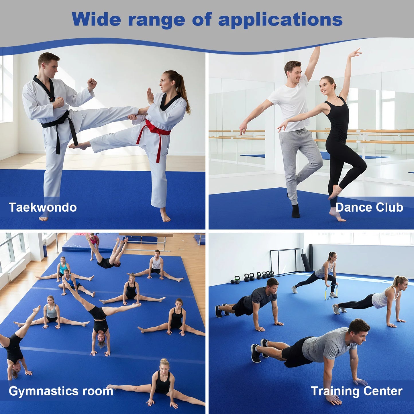 Folding Gymnastics Mat 118.11x70.87x1.57in Roll-Up Carpet Training Floor with Grippy Surface for Pilates Fitness Stretching Yoga