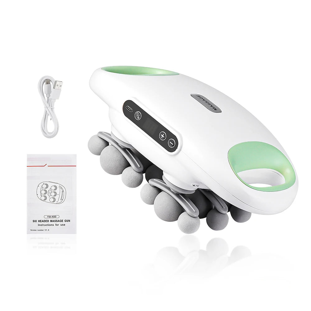 42 Heads Fascia Gun High-Frequency Vibration Deep Body Massage Device Back Waist Thigh Massager Neck Shoulder Muscle masajeador