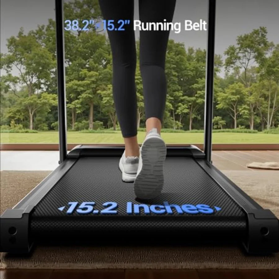 3-in-1 Foldable Treadmill with 15% Incline Portable Treadmills for Home and Office Folding Treadmill with Handles 3.0HP Quiet W