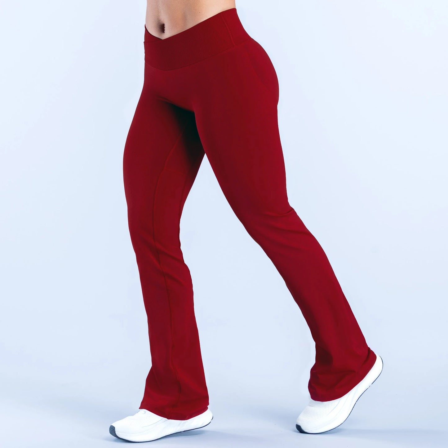 SWIFTFLAME Vision Flares women gym Fashion Yoga flared pants Waist cross Seamless Sports Leggings Fitness Wide-leg Trousers
