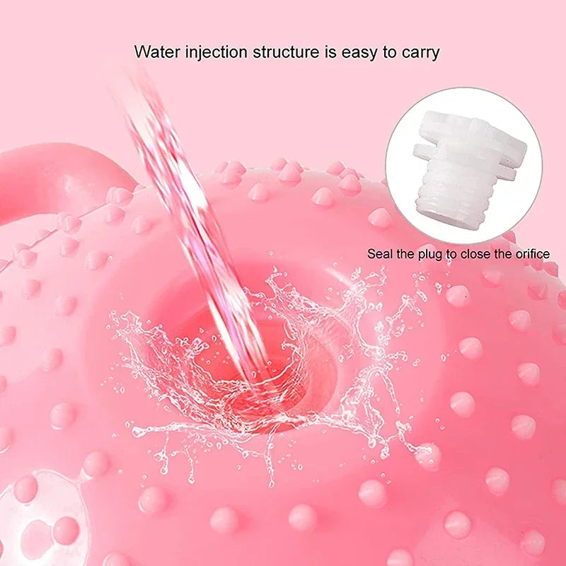 Soft Kettlebell Non-Slip Wide-Grip Handle Cushioned Horizontal Base Design Filled With Water Change Weight Premium Kettle Bell