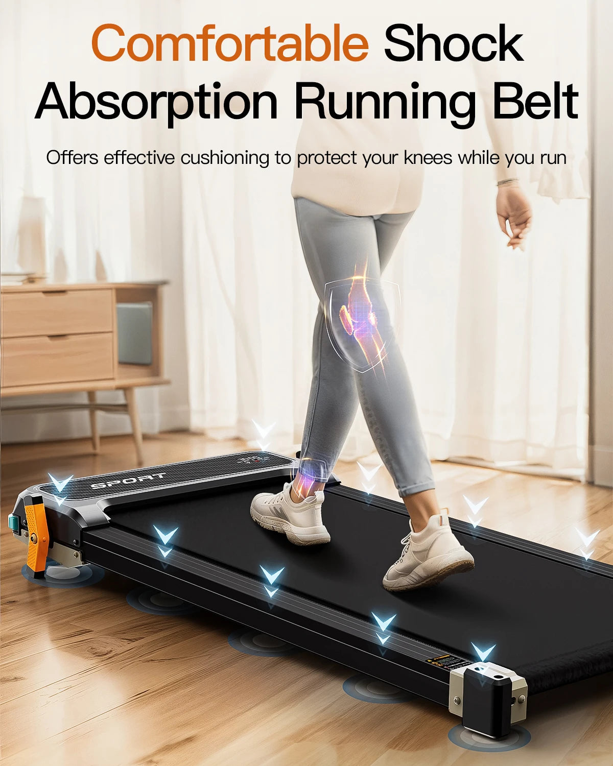 AKLUER Walking Pad with Incline-Dual-Sided 2 in 1 Under Desk Treadmill with Shiatsu Foot Massager,LED Display and Remote Control