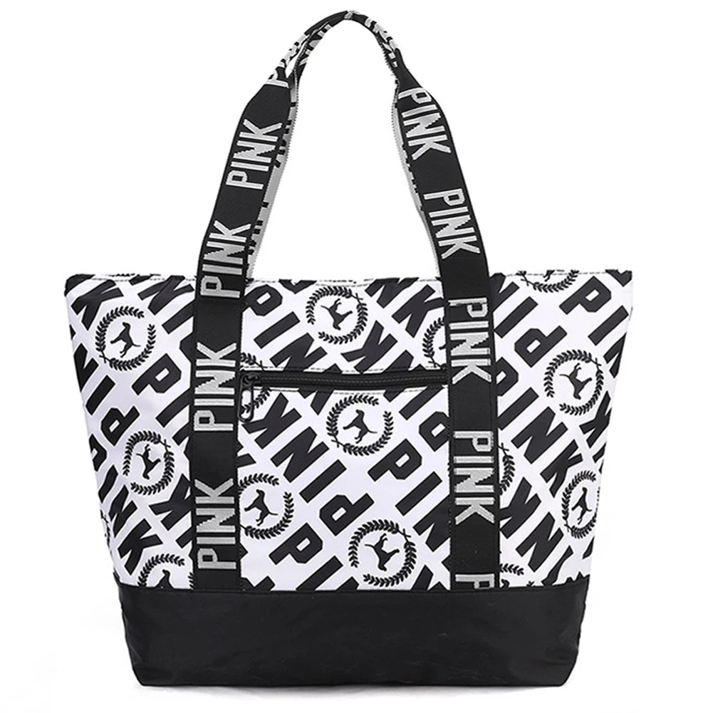 Durable Nylon Weekender Bag for Weekend Travel Fits Bluetooth Earphones Phone Case and Fitness Tracker with Easy Carry Handle