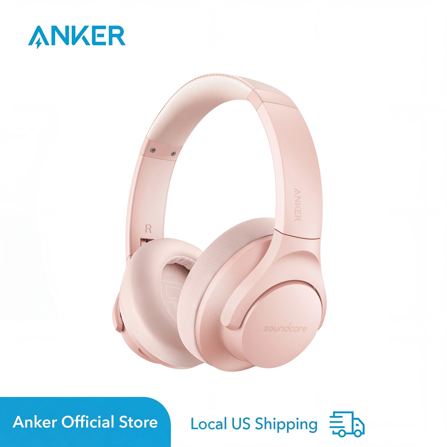 Soundcore Anker Life Q20 Hybrid Active Noise Cancelling, Wireless Over Ear Bluetooth Headphones, 60H Playtime  (Refurbished)