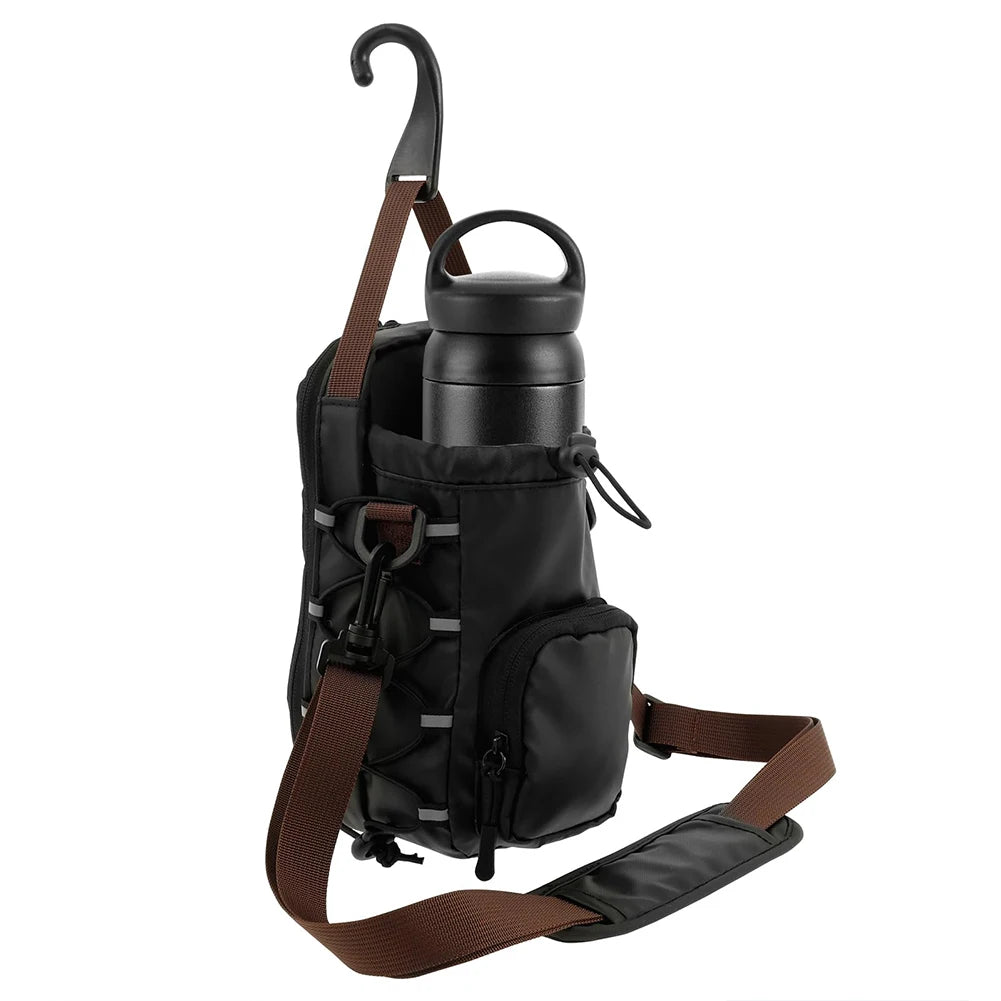 Magnetic Gym Bag with Water Bottle Holder Gym Chest Pouch Gym Bottle Carrier Bag for Men Women Gym Accessories Organizer