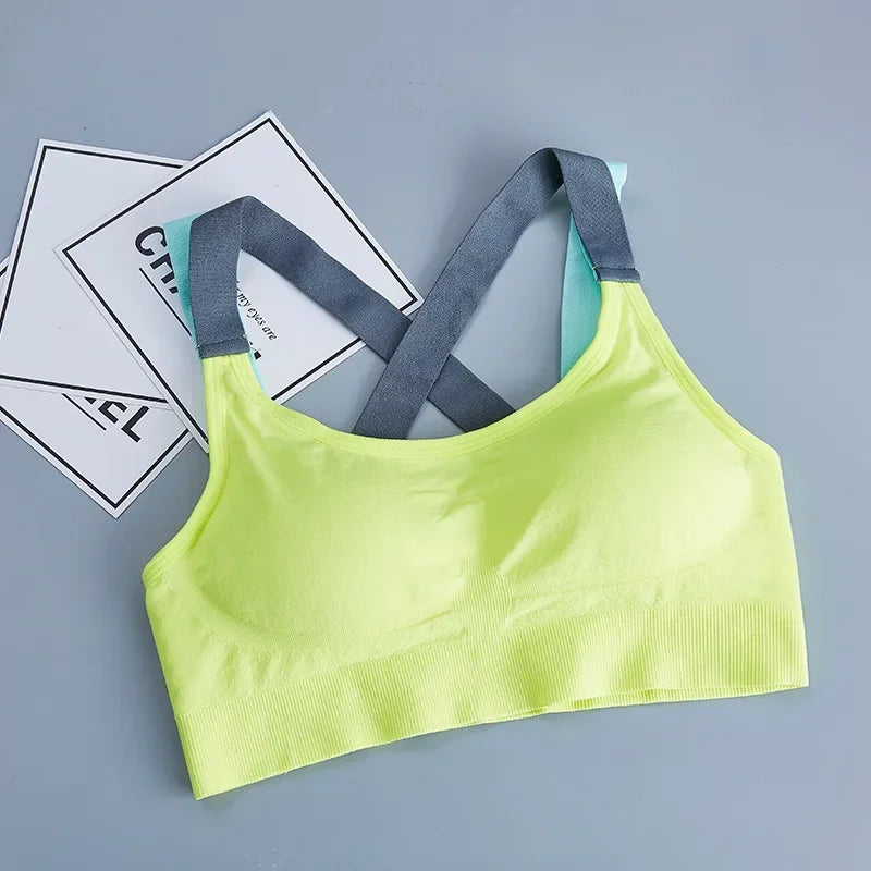 Sports Bra for Women Gym Seamless High Impact Sports Bra Yoga Fitness Top Female Underwear Push-up bra Sportswear bralette