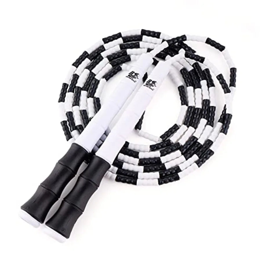 Buddy Lee New Beaded Jump Rope Adjustable Skipping Rope for and Adults Durable, Tangle-Free Fitness Jump Rope with Ergonomic Ha