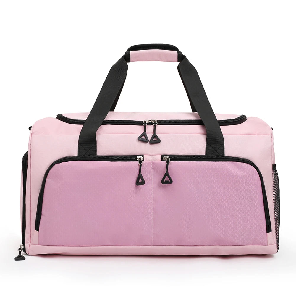 Travel Duffle Bag with Shoe Compartment and Wet Pocket Gym Bag Carry On Weekender Bag for Women and Men for Travel Workout Sport