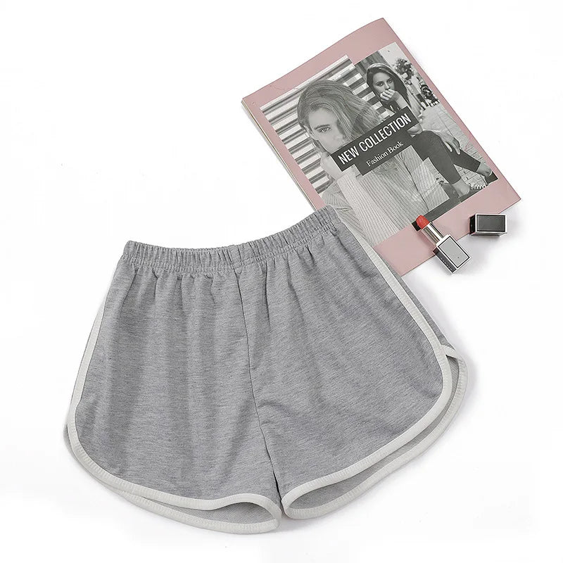 Women Yoga Shorts Summer Outer Wear Mid-waist Casual Loose Straight Pants Lady Stylish Thin Breathable Wide Leg Gym Short Pants