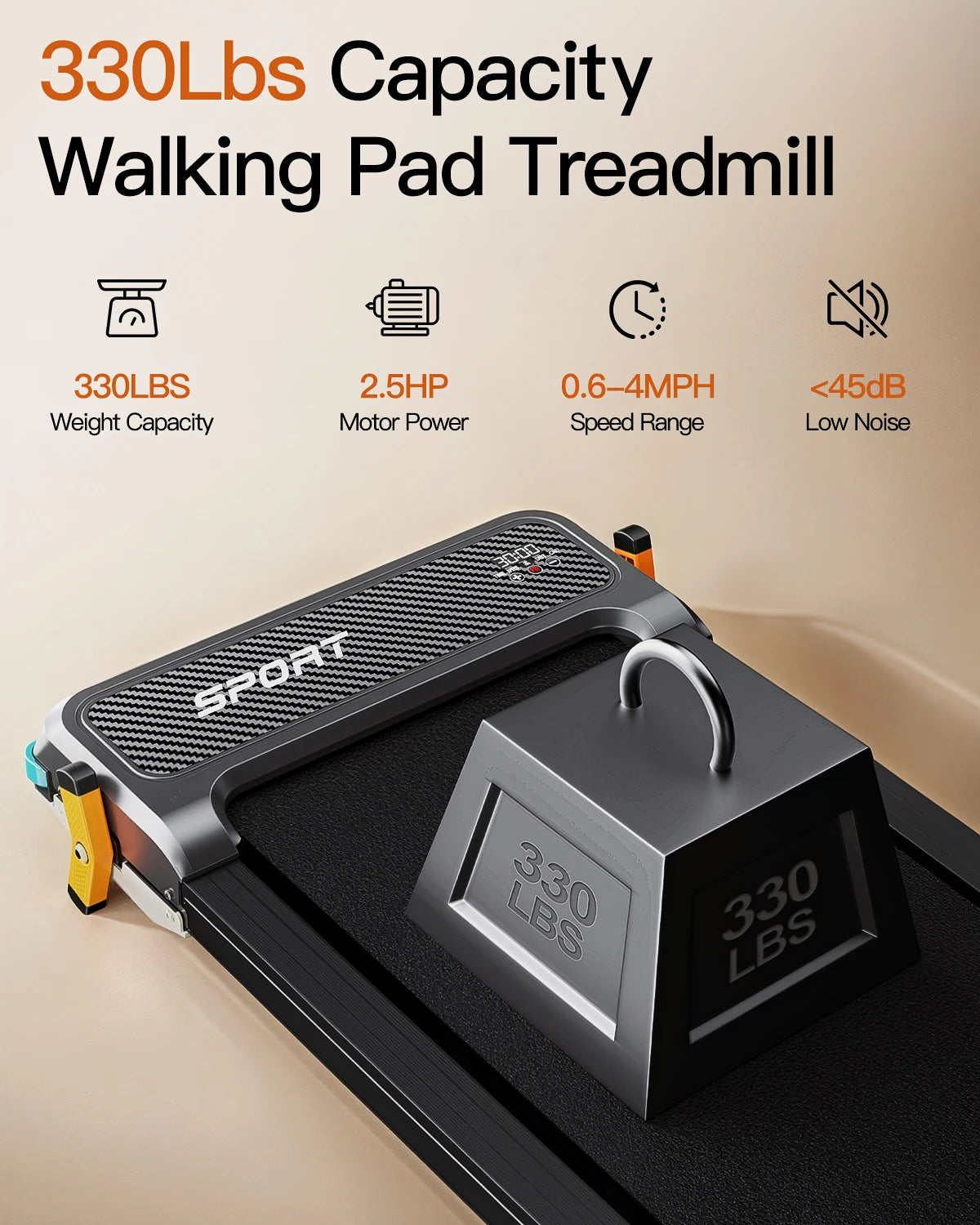 AKLUER Walking Pad with Incline-Dual-Sided 2 in 1 Under Desk Treadmill with Shiatsu Foot Massager,LED Display and Remote Control
