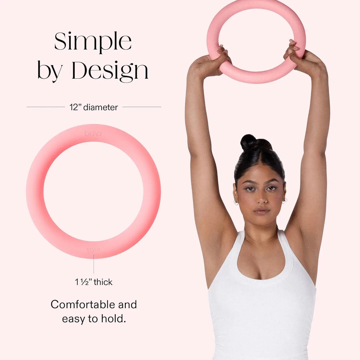 Full Body Home Gym Workout Bala Power Ring, No Color Mentioned, 2-in-1 Kettlebell & Dumbbell, 10lb