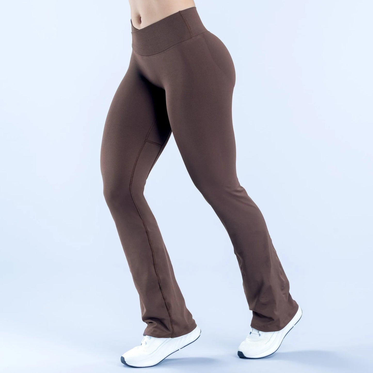 SWIFTFLAME Vision Flares women gym Fashion Yoga flared pants Waist cross Seamless Sports Leggings Fitness Wide-leg Trousers