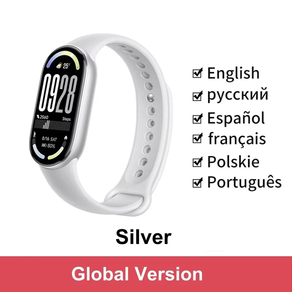 Global Version Xiaomi Smart Band 10 1.72" AMOLED Display 21-day Battery 150+ Sports Modes Heart Rate Broadcast Smart Watch 5ATM