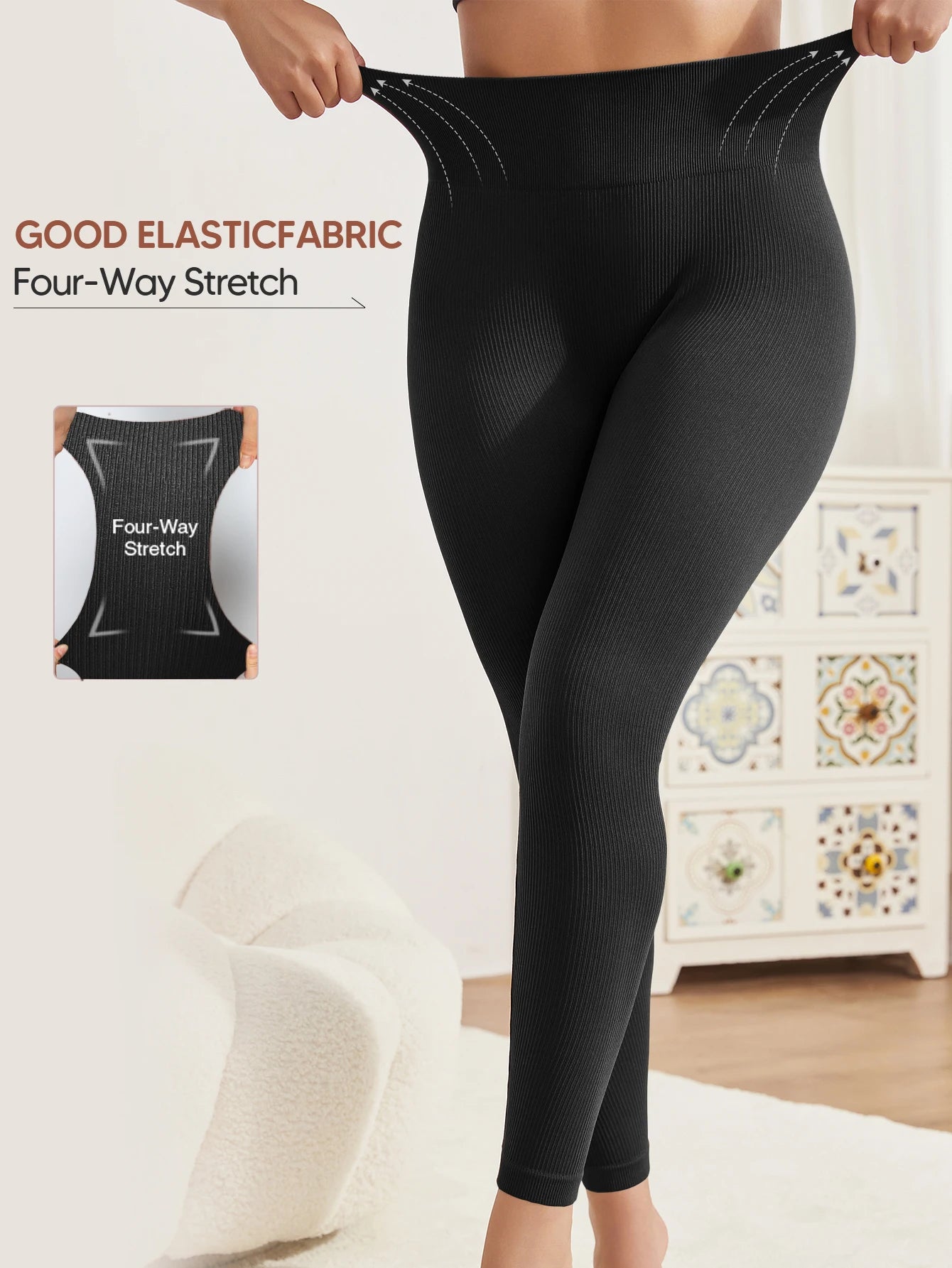 High Waisted Leggings for Women - Tummy Control Pants Non See Through Workout Soft Yoga Pants for Running