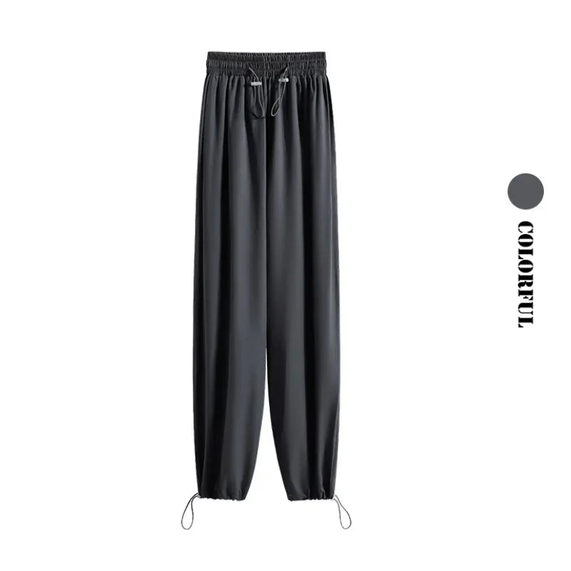 DRUR Loose Breathable Yoga Set Women Lightweight Running Tracksuit 2 Piece Gym Outfit Summer Sportswear Tops Pants Suit Yogawear
