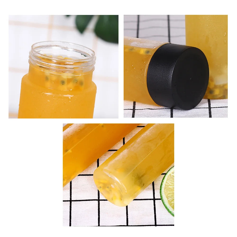 ✨ ‌6/12/24PCS Bulk Empty Plastic Reusable Juice /Water Bottles as Smoothie Bottles for Sensory Crafts and Calming Bottles 400m