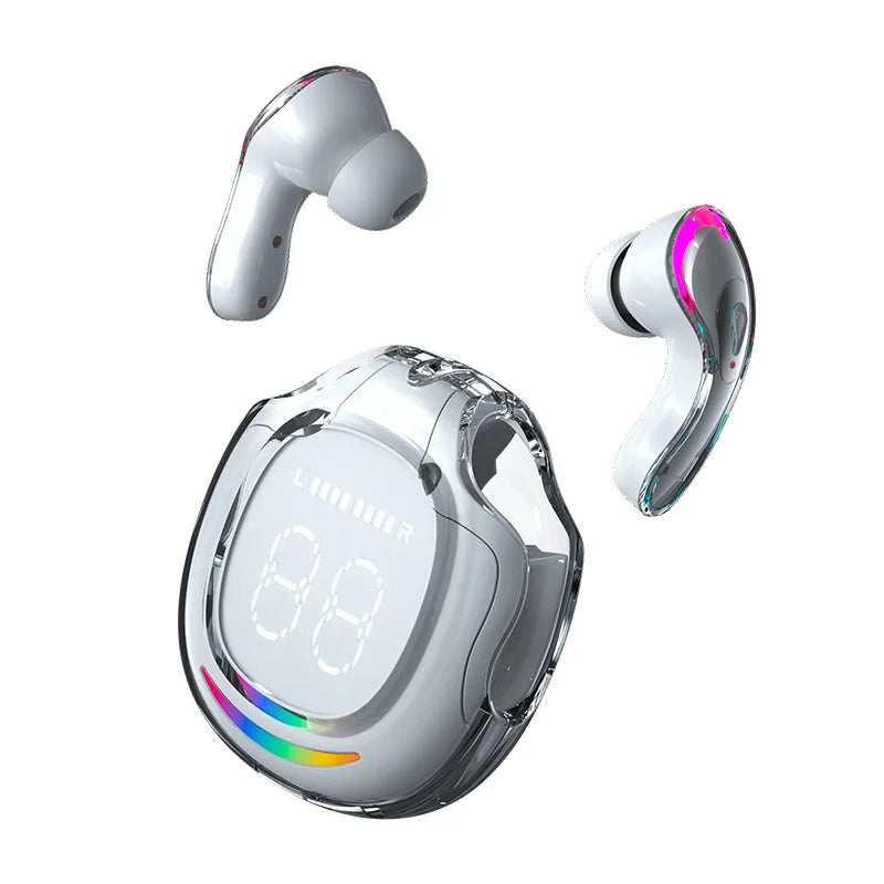 GreatWall New Version 5.3 Screen Digital Display Wireless Headphones Exercise Cycling Headphones High-Quality Call Headphones