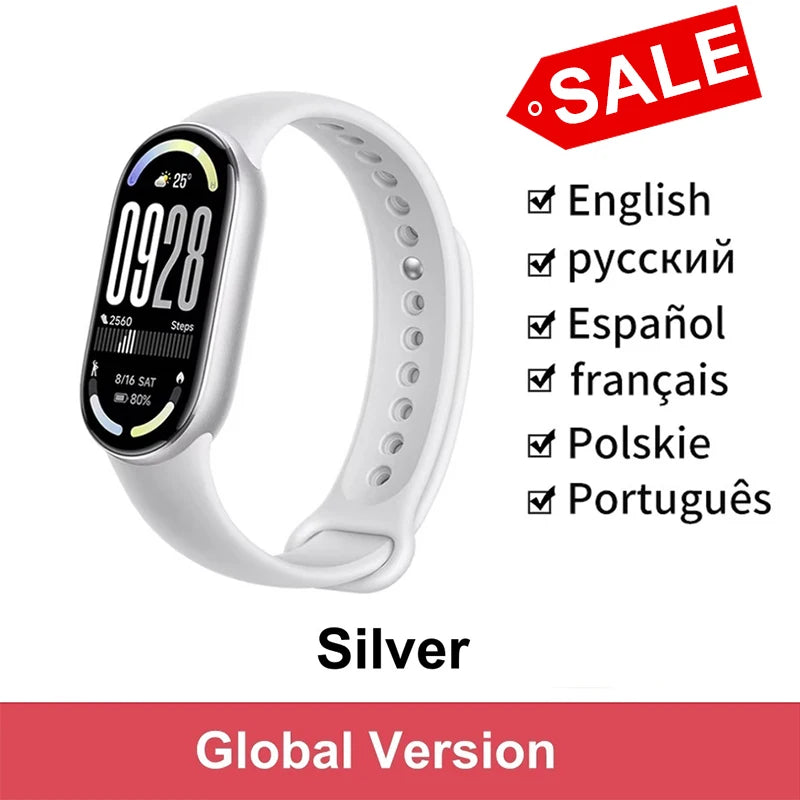 Global Version Xiaomi Smart Band 10 1.72" AMOLED Display 21-day Battery 150+ Sports Modes Heart Rate Broadcast Smart Watch 5ATM