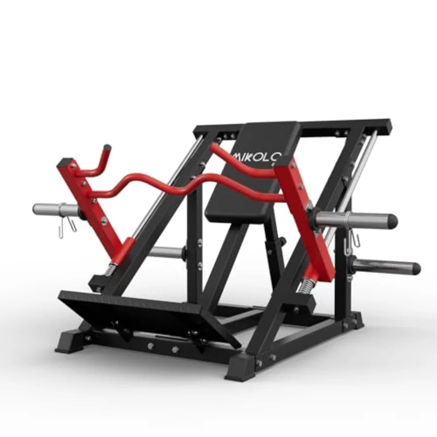 Linear Row Machine for Home Gym with Plate-Loaded Smith Row Linear Bearing Back Workout Equipment in Black High-Performance Res