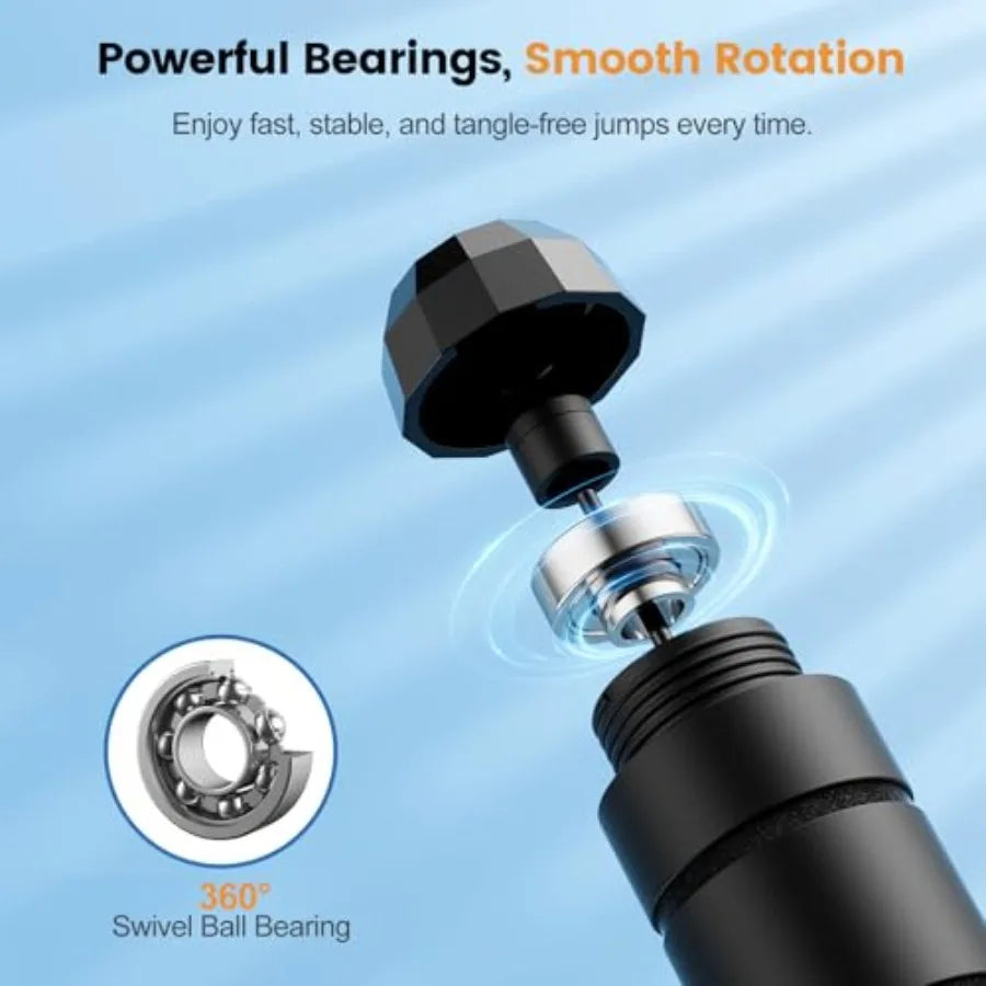 Jump Rope, Tangle-Free Rapid Speed Jump Rope with Ball Bearings for Men, Women and,Adjustable Steel Skipping Rope with Ergonomi