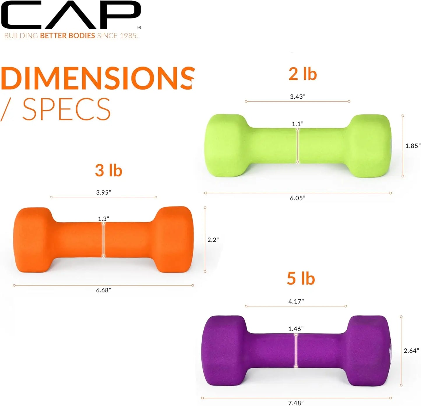 Home Gym Workout, Neoprene Dumbbells, Neoprene, Color Series, Comes with Rack