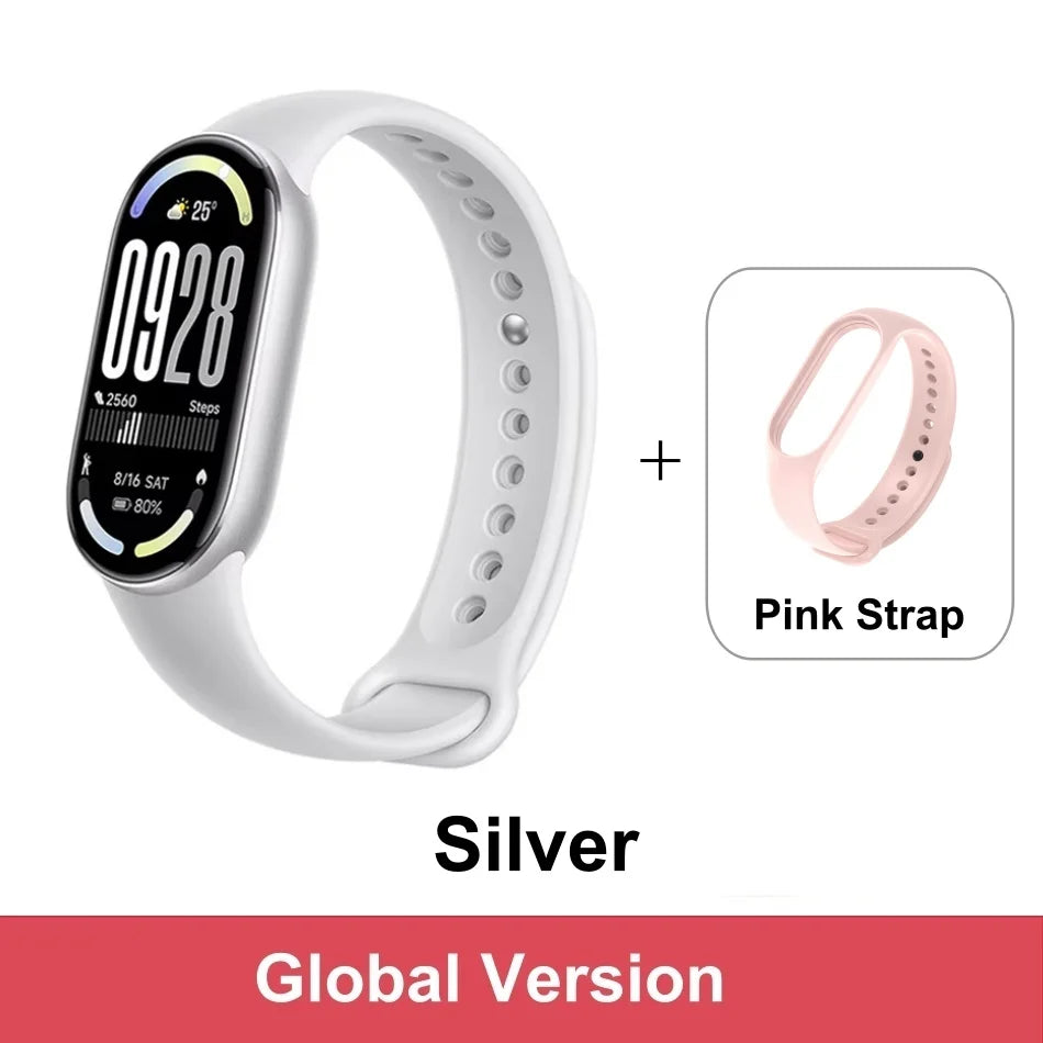 Global Version Xiaomi Smart Band 10 1.72" AMOLED Display 21-day Battery 150+ Sports Modes Heart Rate Broadcast Smart Watch 5ATM