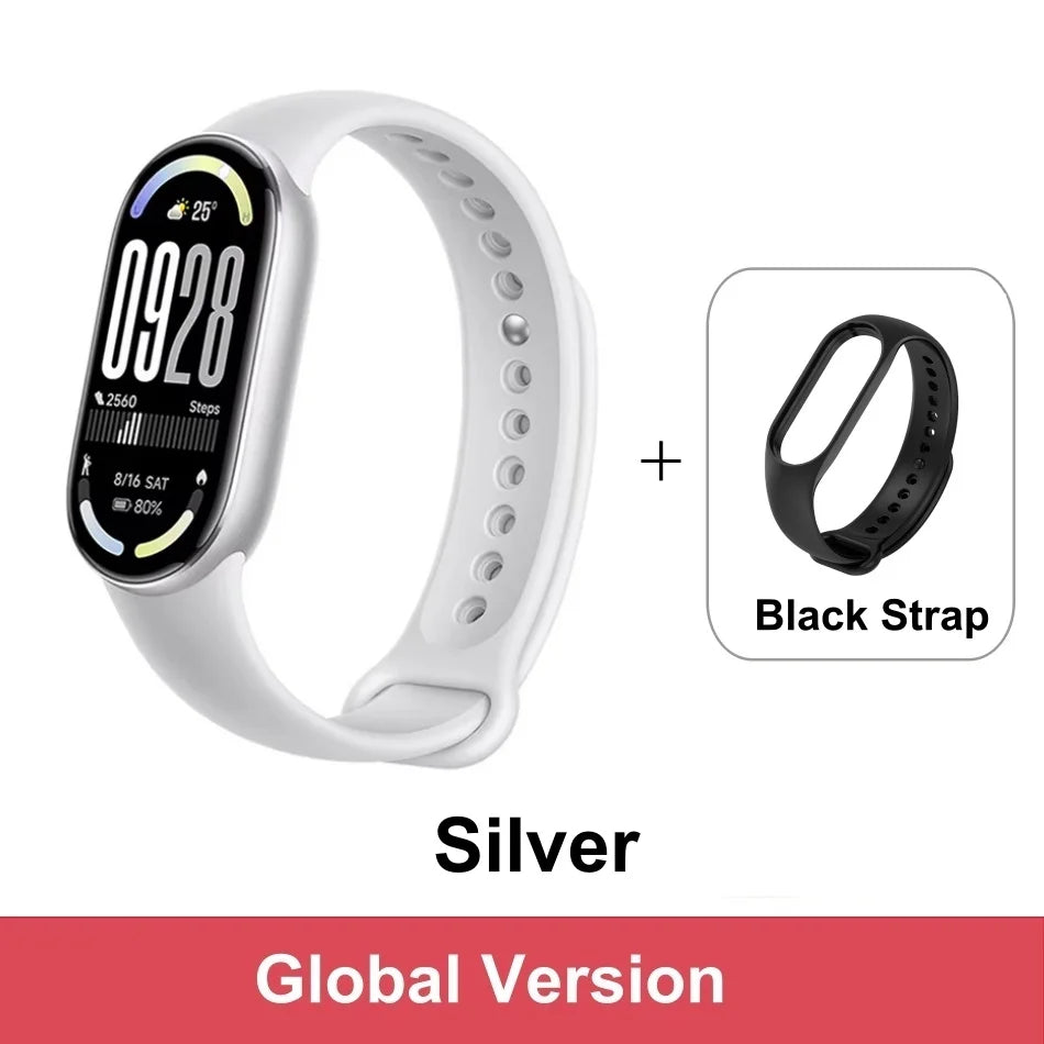 Global Version Xiaomi Smart Band 10 1.72" AMOLED Display 21-day Battery 150+ Sports Modes Heart Rate Broadcast Smart Watch 5ATM
