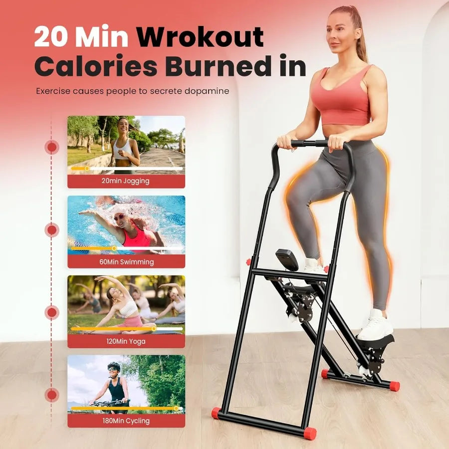 BODYRHYTHM New Stair Stepper for Home Gym Exercise Vertical Climber Machine for Full Body Workout Foldable Cardio Exercise Mach