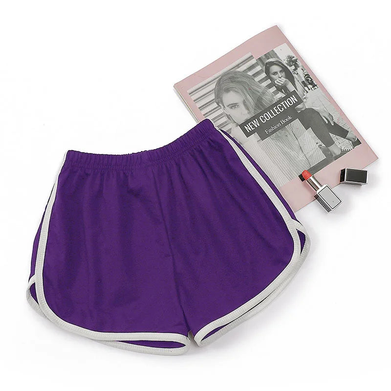 Women Yoga Shorts Summer Outer Wear Mid-waist Casual Loose Straight Pants Lady Stylish Thin Breathable Wide Leg Gym Short Pants