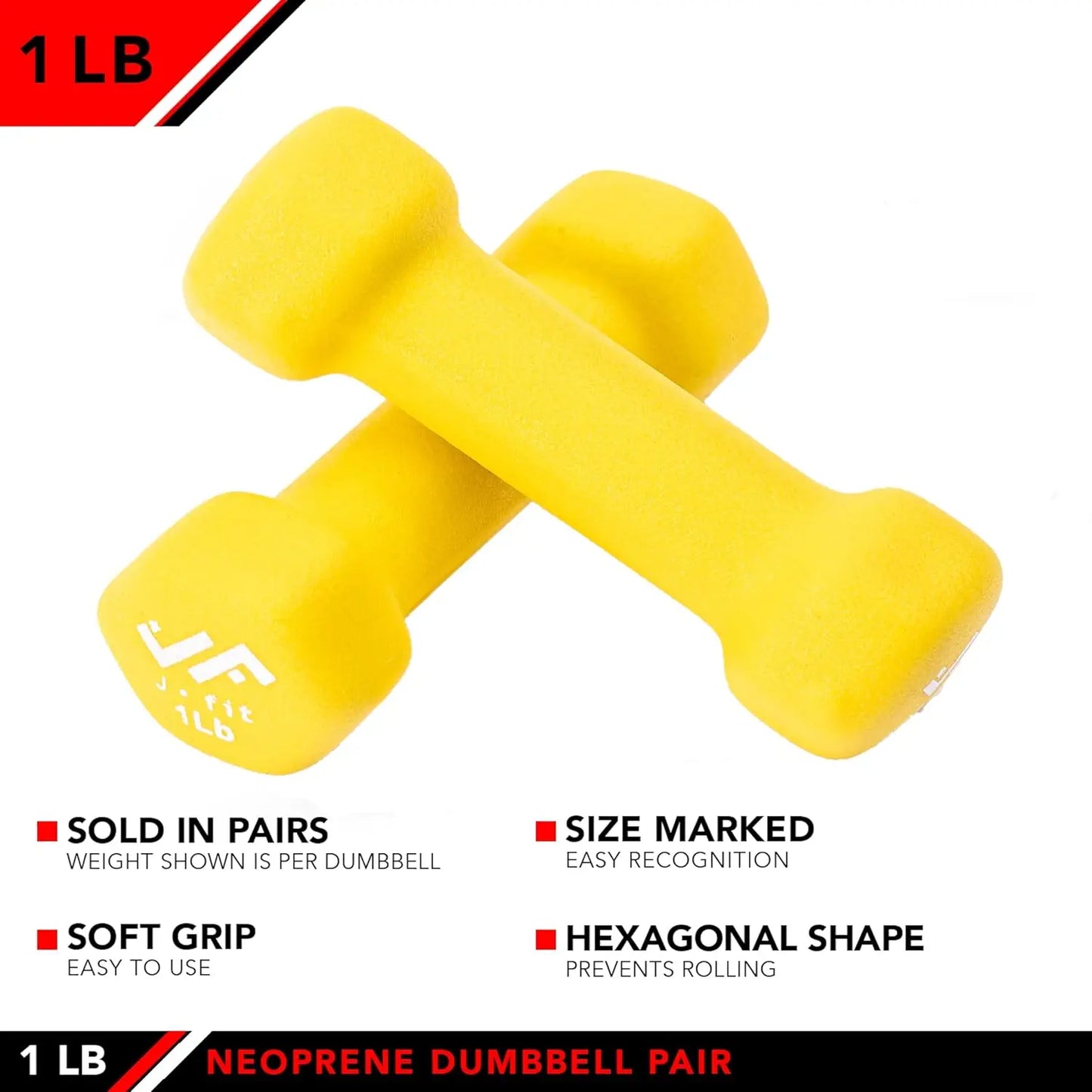Neoprene Dumbbell, 1 lbs (Pair)