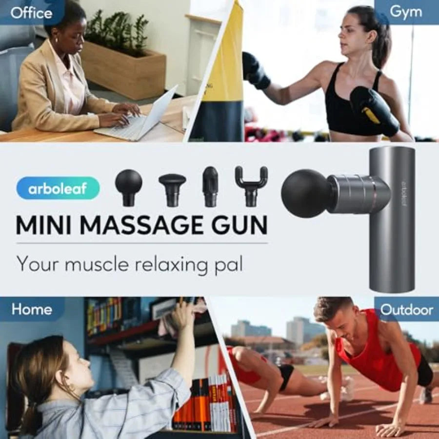 Thermacool Massage Gun Deep Tissue with Heat and Cold Head Full-Metal Electric Portable Hand Held Massager Gun for Back Body So