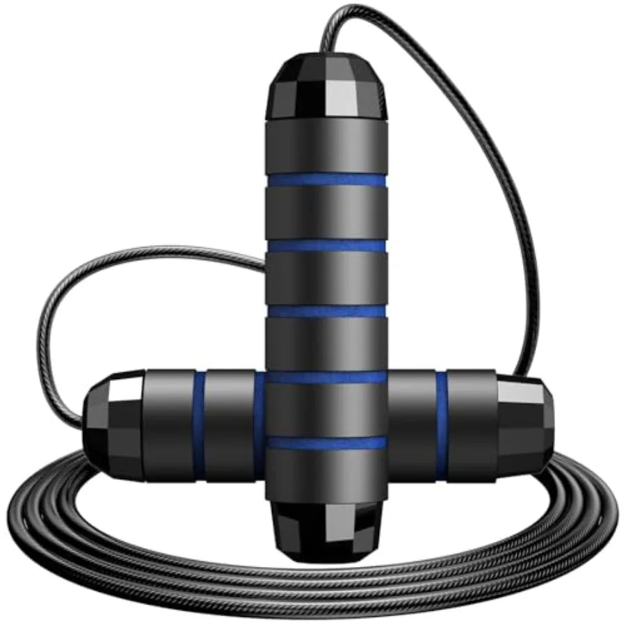 Jump Rope, Tangle-Free Rapid Speed Jump Rope with Ball Bearings for Men, Women and,Adjustable Steel Skipping Rope with Ergonomi
