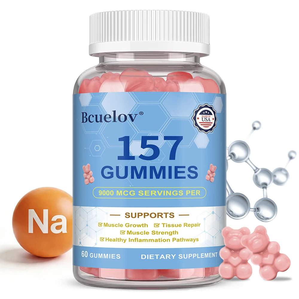 Hydration Electrolyte Gummies - Daily Replenisher Gummy - Vegan, Non-GMO, Supports Nerve and Muscle Function, 60 Gummies